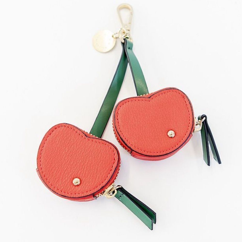 New BCBGeneration Cherry Bag Charm Dog Clip NWT